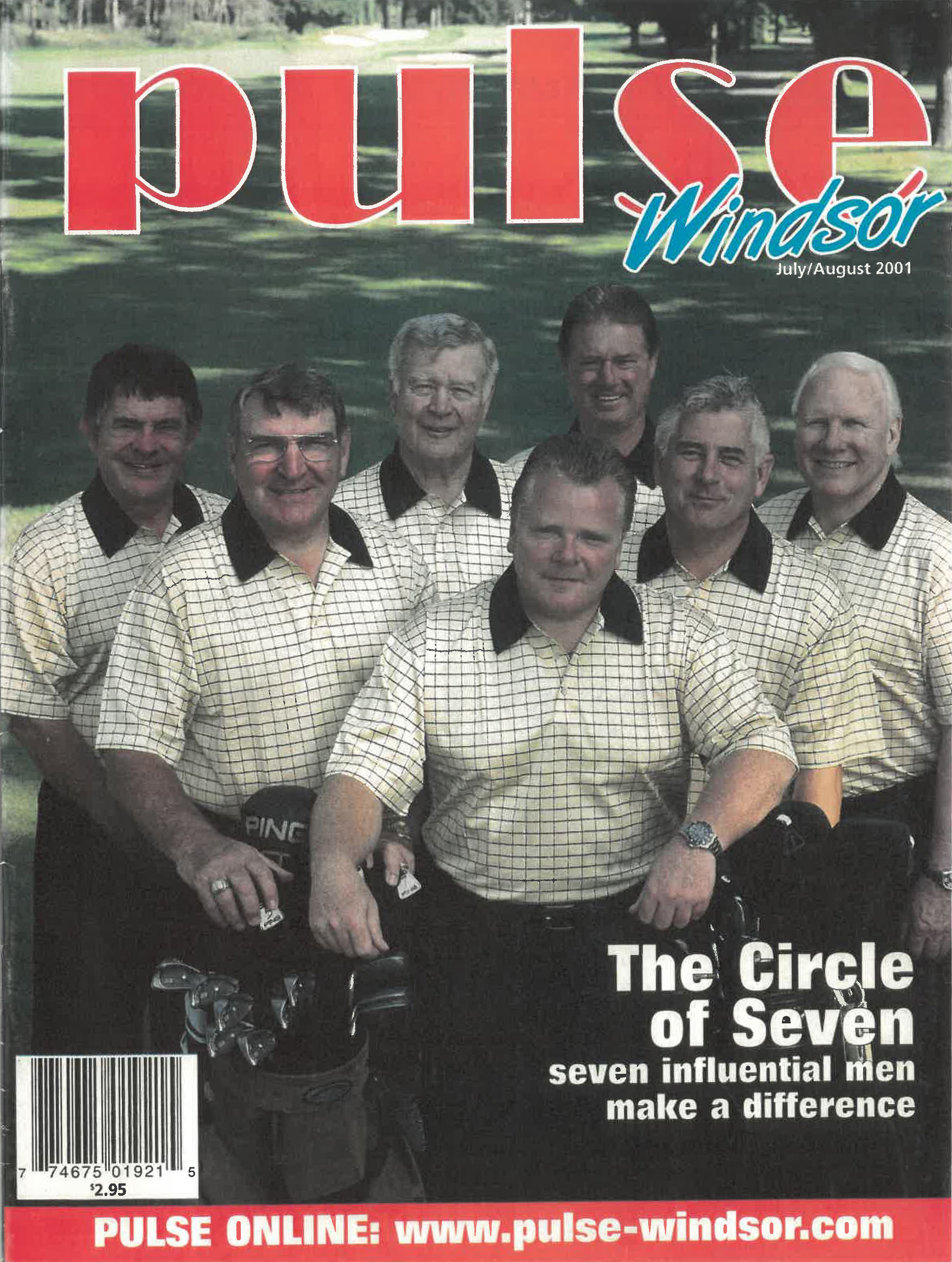 Cover of Pulse Windsor July/August 2001 | The Circle of Seven | Seven Influencial men make a difference